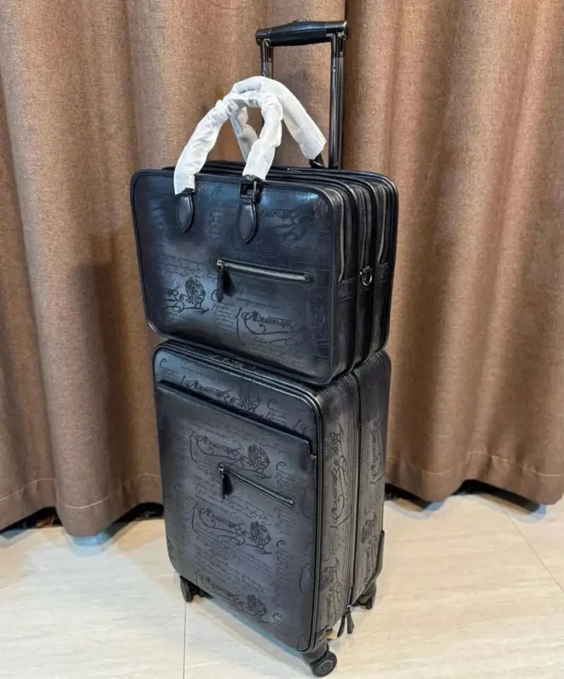 Ensemble Voyage Executive Noir – Valise à Roulettes + Sac