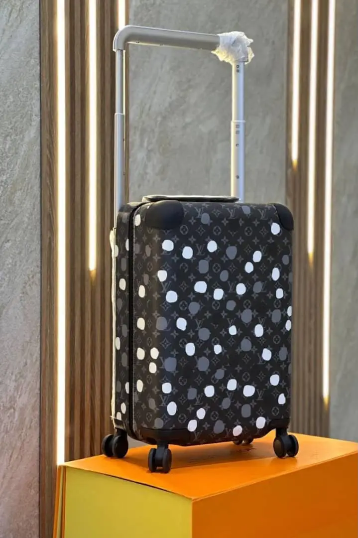 Valise Black Dots Premium – Monogramme & Design Artistique