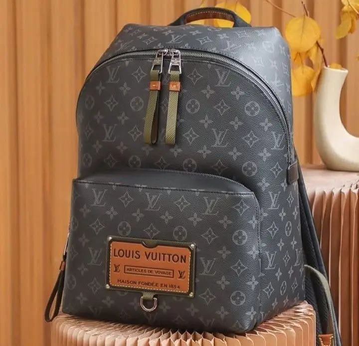 Sac à Dos Monogramme Noir Urban – Grand Format Élégant