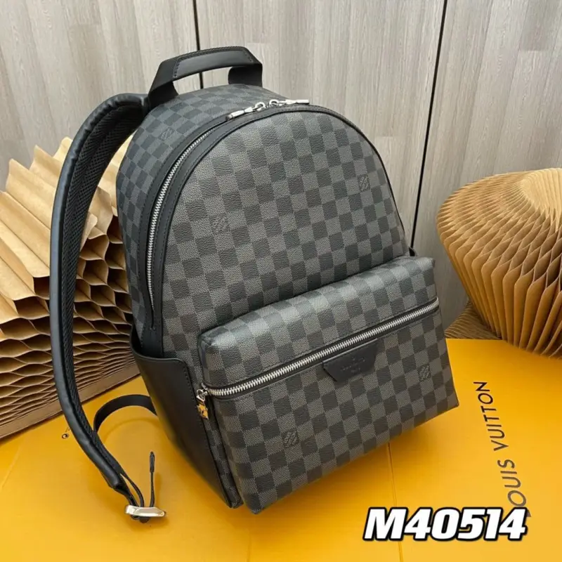 Sac à Dos Damier Graphite – Modèle Moderne et Fonctionnel